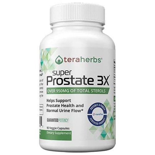 비타민 Tera Herbs Prostate Support & Prostate Supplement for the symptoms of an Enlarged Prostate Frequent Urination Urgency and Weak Stream 90 Capsules