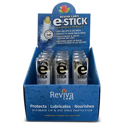 비타민 Reviva Labs E Lip Protection 스틱 1.50 oz -팩 12