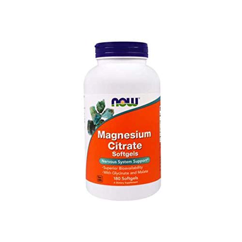 Magnesium Citrate 134mg Now Foods 180 Softgel