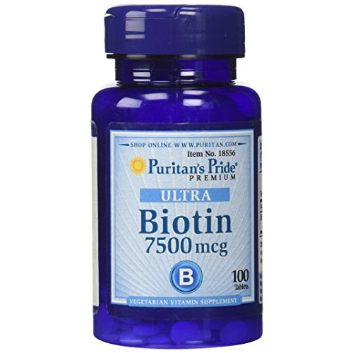 비타민 Puritan Pride Biotin 7500 mcg-100 Tablets