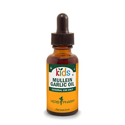 비타민 Herb Pharm 어린이 Mullein Garlic Oil 1 Ounce