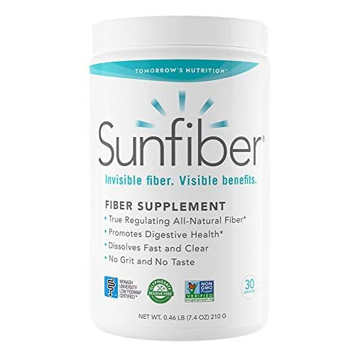비타민 Tomorrows Nutrition SunFiber Soluble Prebiotic Fiber Support for Digestive Wellness with Guar Gum Vegan 100% Gluten Free 30 Servings 7.4 oz