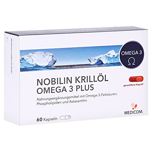 Medicom Pharma GmbH Nobilin Krill Oil Omega 3 Plus Capsules Pack of 60)
