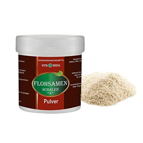 VITA IDEAL® Psyllium Seed Shells Powder 100g (Plantago ovata Forsk) + Measuring Spoon