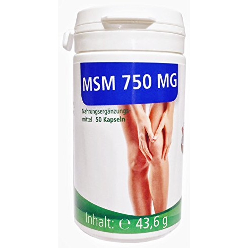 MSM 750 mg – 50 Capsules – Traditional German Pharmacy Homeopathy Guide