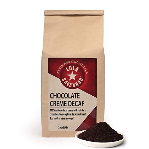 Lola Savannah Ground Coffee, A French Roast with Delicate Flavors of Vanilla, Decaf, 32 Oz