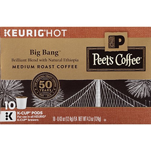 Peets Coffee K-Cup Packs Big Bang Medium Roast Coffee 10 Count (Pack of 4)