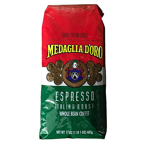 Medaglia DOro Whole Bean Italian Roast Espresso Coffee, 17 Ounce