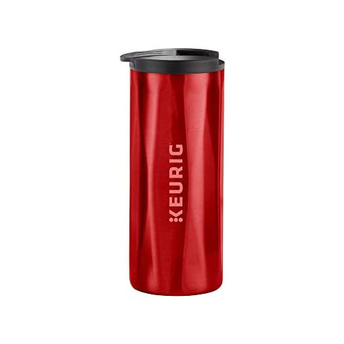 커피 Keurig Stainless Steel Insulated Coffee Travel Mug Fits Under Any Keurig K-Cup Pod Coffee Maker 12 oz Stainless Steel