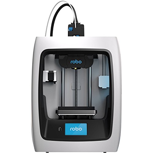Robo C2 Smart Assembled 3D Printer with WiFi, 5x5x6u201D Build Volume for Educators and Innovators