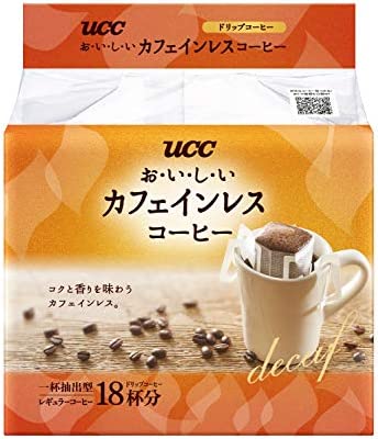UCC 맛있은 카페인 레스 커피 drip 커피 18배 126g