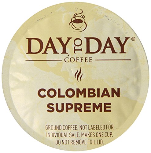 Day To Day Coffee Pods - Colombian Supreme Light Roast Single Serve Pods, K Cups Compatible with Keurig 2.0 Brewers, 12 Count Box (Pack of 6)