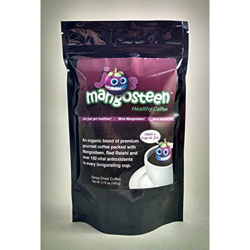 Joe Mangosteen Healthy Organic Coffee with Mangosteen & Ganoderma 3 - 3.73oz Bags (120 Servings)