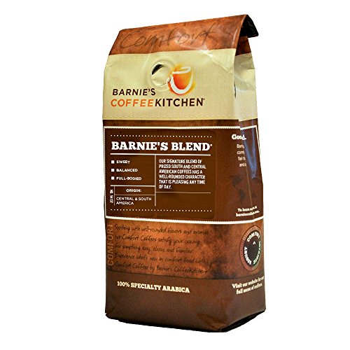 Barnies Coffee & Tea Café Blend, Ground Coffee, Medium Roast, Arabica Coffee Beans, 10oz Bag