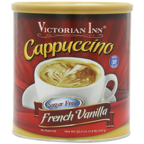 Victorian Inn Instant Cappuccino, Reduced Sugar French Vanilla, 1.4 Pound