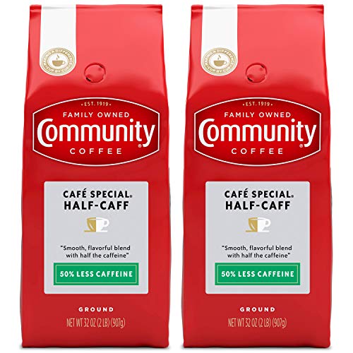 커피 Community Coffee Premium Ground Coffee and Chicory Decaf Medium-Dark Roast 12 oz. Pack of 3