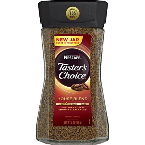 Nescafe Tasters Choice Instant Coffee, House Blend, 7 Ounce (Pack of 6)