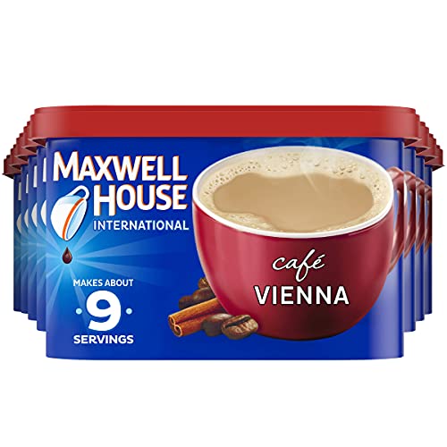 Maxwell House International Vanilla Bean Latte Instant Coffee (8.5 oz Canisters, Pack of 8)