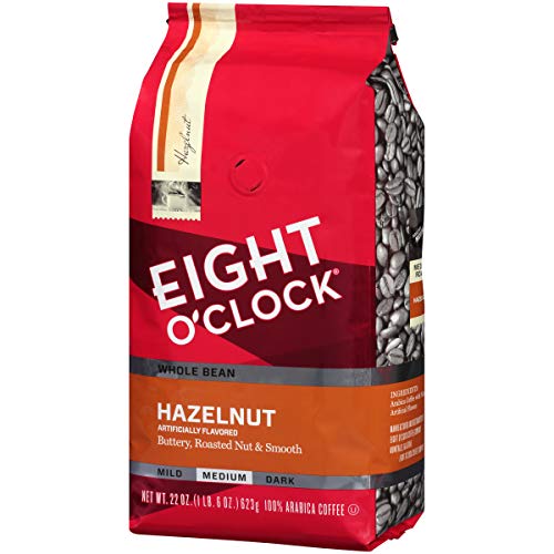 Eight OClock Coffee Hazelnut, Medium Roast, Ground Coffee, 22 Ounce (Pack of 1), 100% Arabica, Kosher Certified