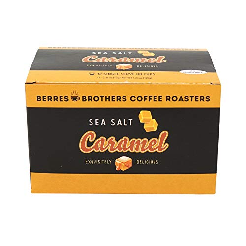 Berres Brothers Sea Salt Caramel Coffee 12 Count Single Serve Pods Compatible with Keurig K Cups K Pods Coffee Makers Medium Roast Gourmet Coffee Caffeinated Coffee