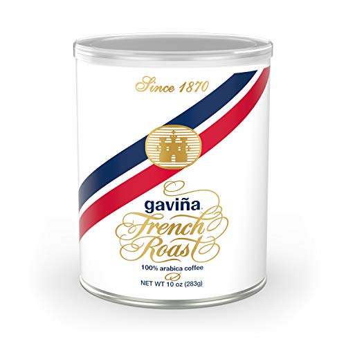 커피 Gaviña French Dark Roast Ground Coffee 100% Arabica 10-Ounce Can