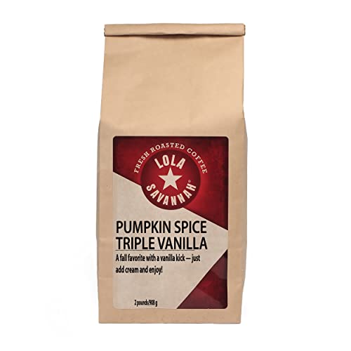 Lola Savannah Cinnamon Stick Whole Bean Coffee - Cinnamon Spice Flavored Coffee Delicious Aroma Caffeinated 2lb Bag