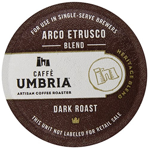 커피 Caffe Umbria Single Serving Coffee Cups Arco Etrusco Blend 12 Count