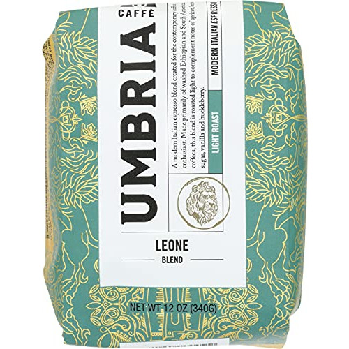 Caffe Umbria Fresh Seattle Whole Bean Roasted Coffee, Terra Sana Organic Blend Medium Roast, 12 oz. Bag