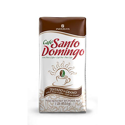 커피 Santo Domingo Roasted Whole Bean Coffee 1 Pound Bag