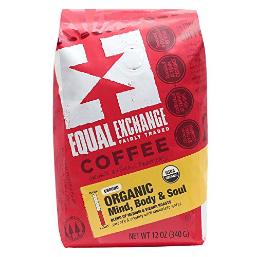커피 Equal Exchange Organic Ground Coffee Bright Day Brew Bag 12 Ounce Pack of 3