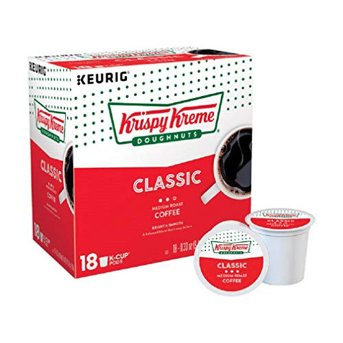 커피 Keurig Krispy Kreme Doughnut Coffee K-Cups 18 K-Cups