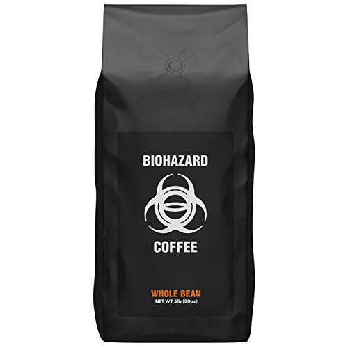 Biohazard Whole Bean Coffee, The Worlds Strongest Coffee 928 mg Caffeine (16 oz)