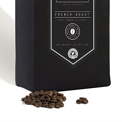 커피 French Roast Coffee Beans - Small Batch Certified Organic - 32 oz - 2 lb - Handcrafted Micro Roast By Stack Street