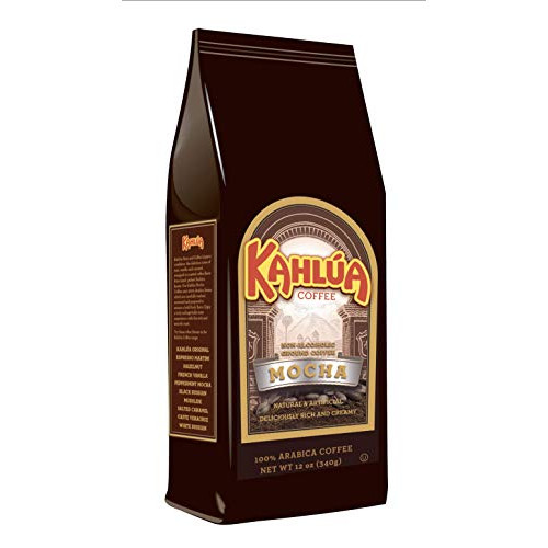 White Coffee Kahlua Gourmet Ground Coffee, Mocha 12.0 Ounce