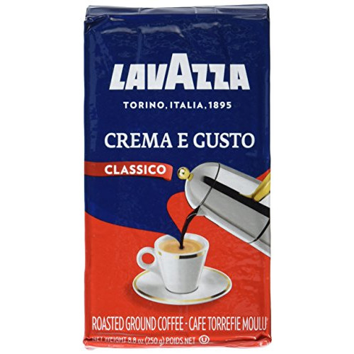 Lavazza 2팩 Crema E Gusto Ground Coffee 8.8oz/250g Each