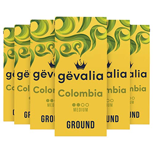 Gevalia Colombia Medium Roast Ground Coffee (6 ct Pack, 12 oz Bags)