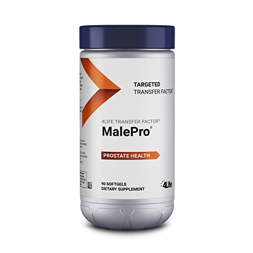 4Life Transfer Factor MalePro - Targeted Prostate Support with Saw Palmetto, Lycopene, and Kudzu - Immune System Support - 90 Softgels