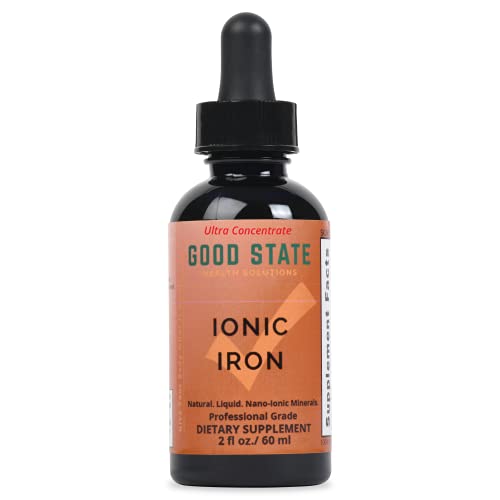 Good State 리퀴드 Ionic 아이언 Ultra Concentrate 10 drops equals 2 mg - 100 servings per bottle