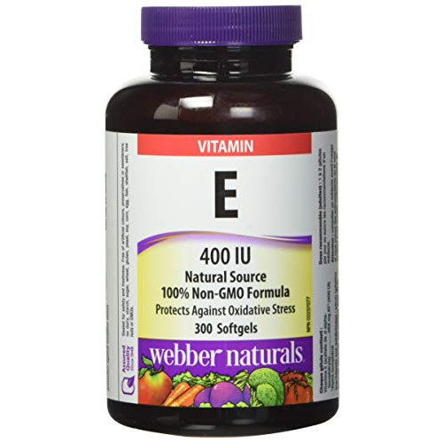 Webber Naturals Vitamin E, 400IU, 300 softgels