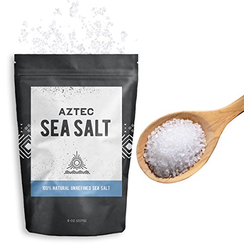 Aztec Coarse Unrefined Sea Salt 100% Natural Gourmet Kosher, 8oz