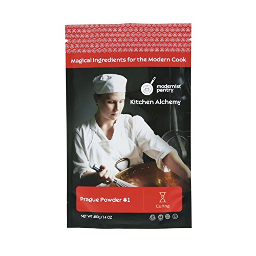 Pure Prague Powder #1 aka Insta Cure #1, DQ Pink Curing Salt, Sel Rose ⊘ Non-GMO ❤ Gluten-Free ✡ OU Kosher Certified - 400g/14oz