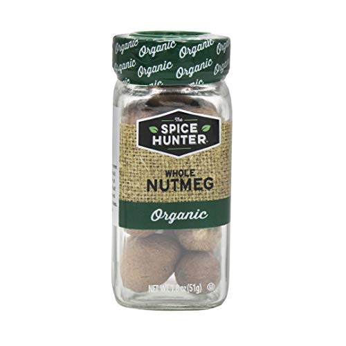 The Spice Hunter Organic Nutmeg, Whole, 1.8 oz. jar