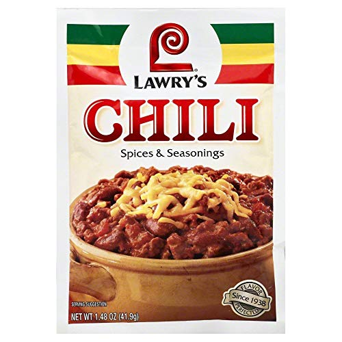 LAWRYS Spices & Seasonings Chili 1.48 OZ(Pack of 3)
