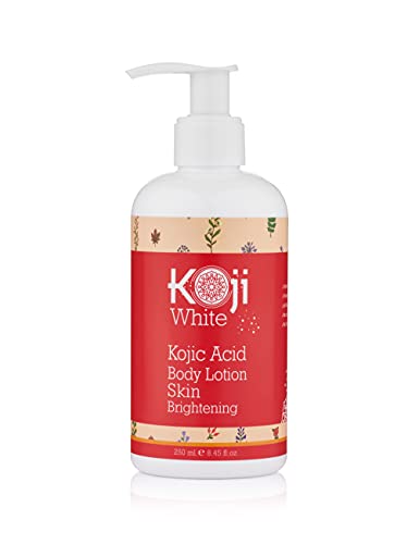Pure Kojic Acid Skin Lightening Body Lotion – Natural Moisturizer & Uneven Tone Reduce Wrinkles Acne Scars 다크 Spot 10oz Bottle 1