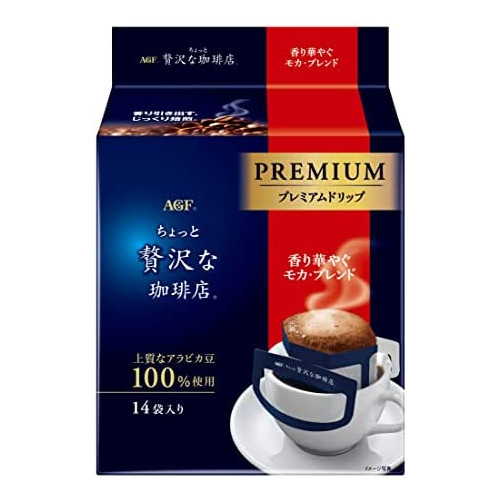 AGF 조금 사치스러운 커피점 레귤러 커피 드립팩 모카 블렌드 100 포 드립커피