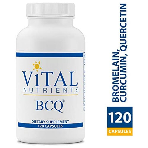 Vital Nutrients - BCQ (Bromelain, Curcumin & Quercetin) - Herbal Support for Joint, Sinus and Digestive Health - Gluten Free - 60 Capsules per Bottle