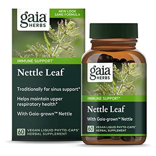 퀘르세틴 Gaia Herbs Nettle Leaf 60 Liquid Phyto-Capsules