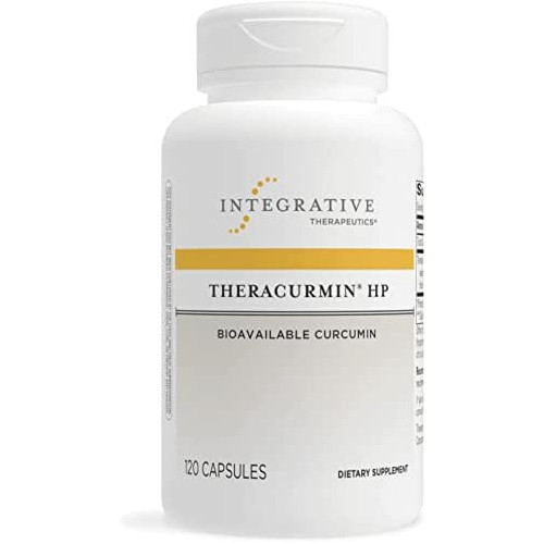 Integrative Therapeutics Theracurmin HP - Curcumin -Turmeric Supplement - For Muscle Recovery and Relief of Minor Pain Due to Occasional Overuse* - Vegan - Dairy Free - Gluten Free - 60 Capsules