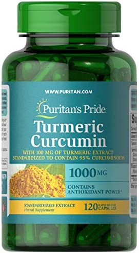 커큐민 Puritans Pride Turmeric Curcumin with Bioperine 1000mg 120 Count
