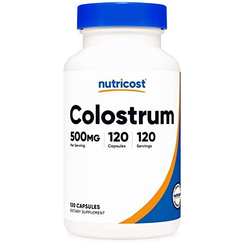 초유 Nutricost Colostrum 500mg 120 Capsules